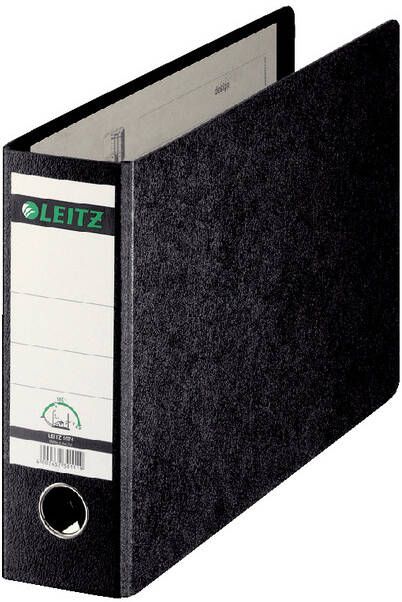 Leitz Ordner 1074 A4 dwars 77mm karton gewolkt zwart