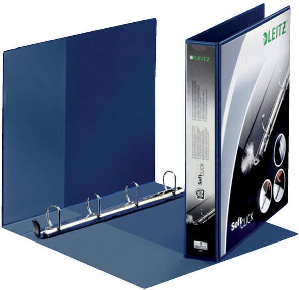 Leitz Presentatieringband SoftClick A4 Maxi 4-rings D-mech 30mm blauw