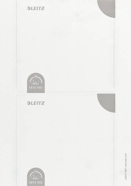 Leitz Rugetiket PC printbaar 1680 59x190mm breed wit - Foto 2