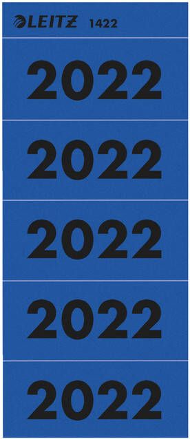 Leitz Rugetiket 2022 blauw