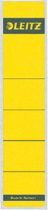 Leitz Rugetiket smal kort 39x192mm zelfklevend geel