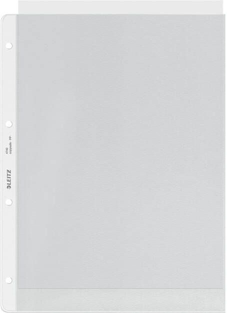 Leitz geperforeerde showtas Premium ft A4 PVC copy safe transparant pak van 100 stuks