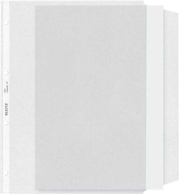 Leitz premium showtas met klep ft A4 PP folie 11-gaatsperforatie transparant pak van 50