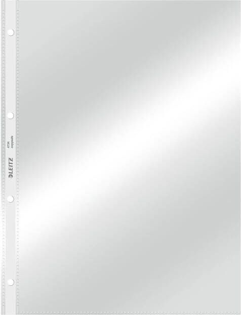 Leitz Showtas Premium standaard copy safe 0.09mm 4-gaats PVC A4 glashelder 100 stuks