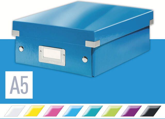 Leitz Sorteerbox WOW Click&Store 220x100x282mm blauw