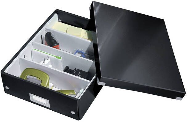 Leitz Opbergdoos Wow Click & Store organiser 280x100x370mm middelgroot zwart