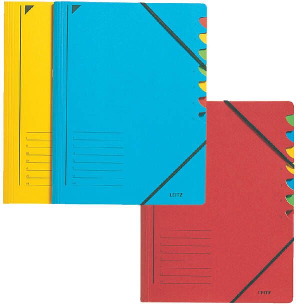 Leitz Sorteermap 7 tabbladen karton blauw - Foto 2