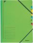 Leitz Sorteermap 7 tabbladen karton groen - Thumbnail 2