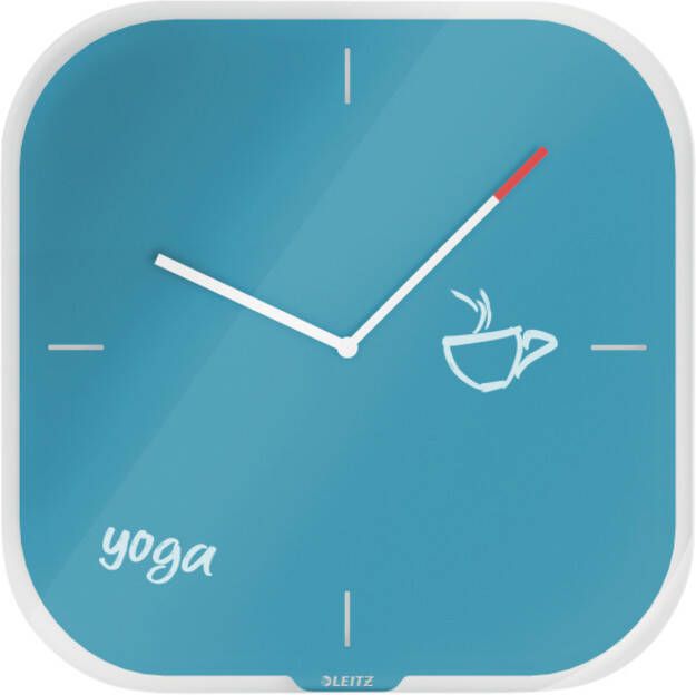 Leitz Wandklok Cosy blauw glas - Foto 2