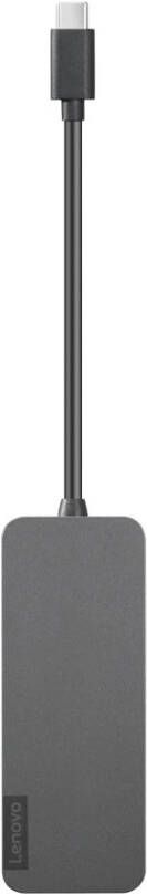 Lenovo 4X90X21427 laptop dock&poortreplicator USB 3.2 Gen 2 (3.1 Gen 2) Type-C Grijs