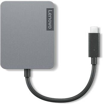Lenovo 4X91A30366 laptop dock&poortreplicator Bedraad USB 2.0 Type-C Grijs