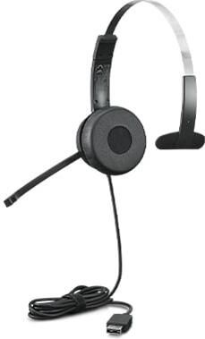 Lenovo 100 Mono Headset Bedraad Hoofdband Kantoor callcenter USB Type-A Zwart