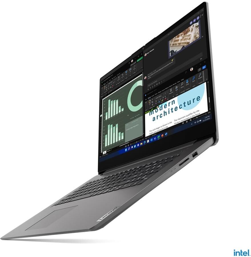 Lenovo V V17 Intel Core™ i7-1355U Laptop 43 9 cm (17.3") Full HD 16 GB DDR4-SDRAM 512 GB SSD Wi-Fi 6 (802.11ax) Windows 11 Pro Grijs