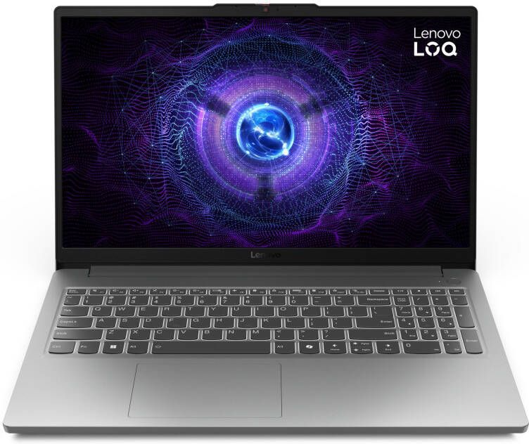 Lenovo LOQ 15IAX9E Intel Core™ i5-12450HX Laptop 39 6 cm (15.6") Full HD 16 GB DDR5-SDRAM 512 GB SSD NVIDIA GeForce RTX 4050 Wi-Fi 6 (802.11ax) Windows 11 Home Grijs