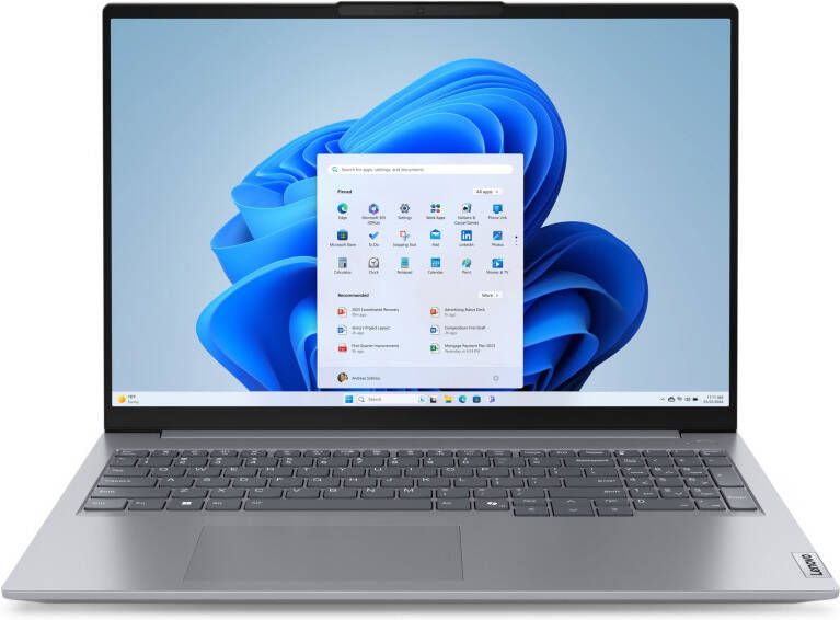 Lenovo ThinkBook 16 G7 ARP AMD Ryzen™ 5 7535HS Laptop 40 6 cm (16") WUXGA 16 GB DDR5-SDRAM 512 GB SSD Wi-Fi 6E (802.11ax) Windows 11 Pro Grijs