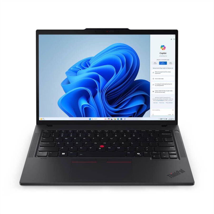 Lenovo ThinkPad T14 Gen 5 (Intel) Intel Core Ultra 7 155U Laptop 35 6 cm (14") WUXGA 16 GB DDR5-SDRAM 512 GB SSD Wi-Fi 6E (802.11ax) Windows 11 Pro Zwart
