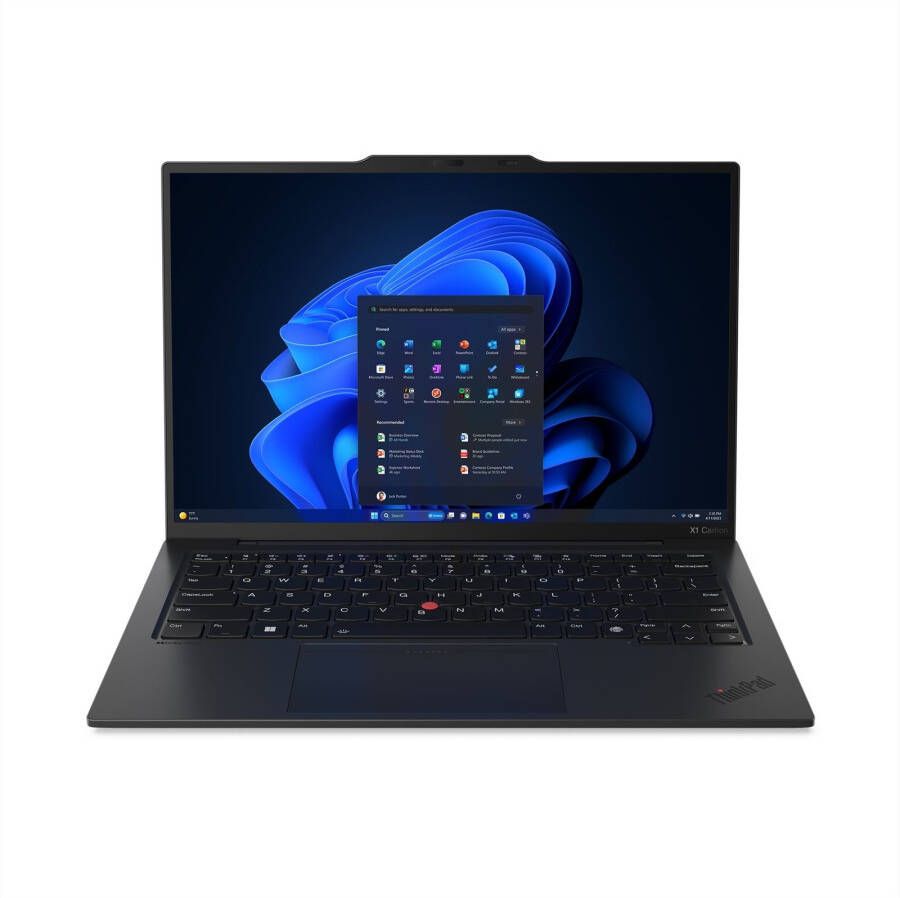Lenovo ThinkPad X1 Carbon Gen 12 Intel Core Ultra 7 155U Laptop 35 6 cm (14") WUXGA 16 GB LPDDR5x-SDRAM 512 GB SSD Wi-Fi 6E (802.11ax) Windows 11 Pro Zwart