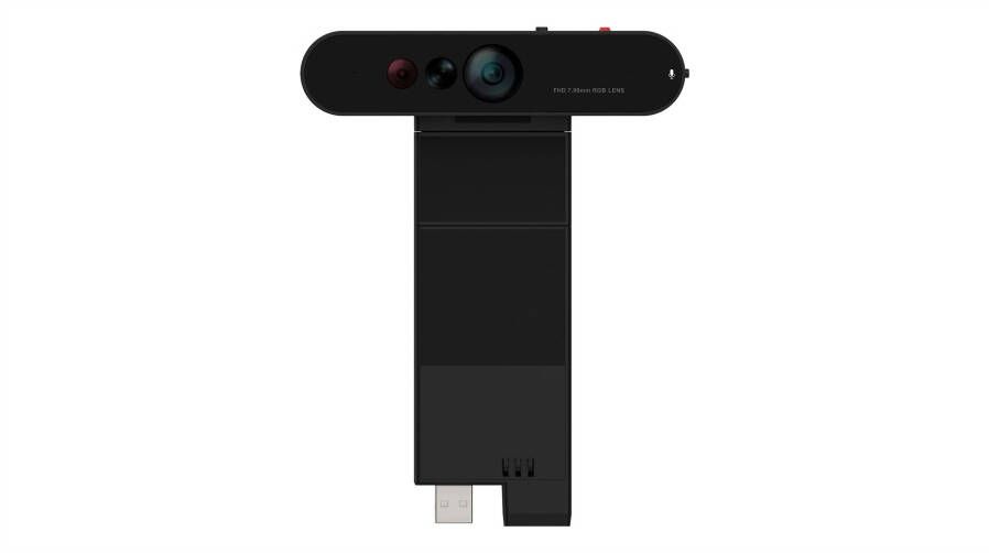 Lenovo ThinkVision MC60 webcam 1920 x 1080 Pixels USB 2.0 Zwart