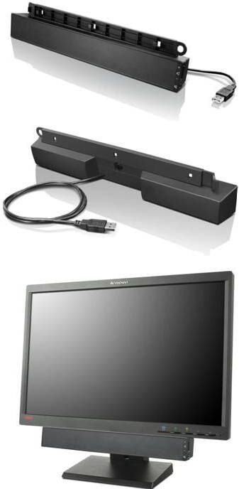 Lenovo USB Soundbar Zwart 2.0 kanalen 2 5 W (0A36190)