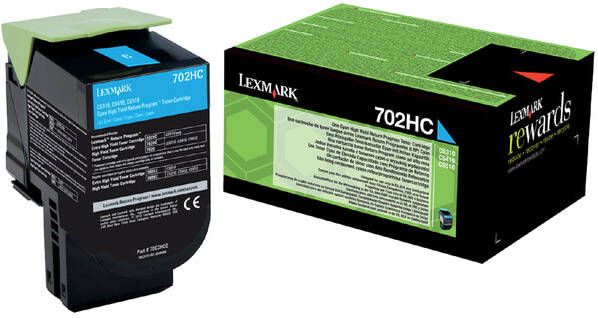 Lexmark Tonercartridge 70C2HC0 prebate blauw HC