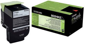 Lexmark Tonercartridge 80C2HKE zwart