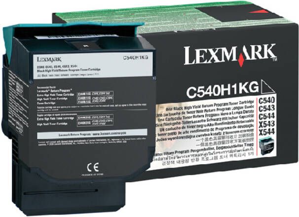 Lexmark Tonercartridge C540H1KG prebate zwart HC