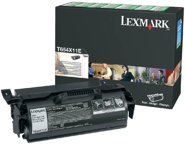 Lexmark Tonercartridge T654X11E prebate zwart HC