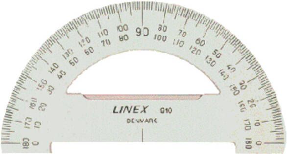 Linex Gradenboog 910 diameter 100mm 180graden transparant