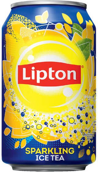Lipton Frisdrank Ice Tea sparkling blik 330ml