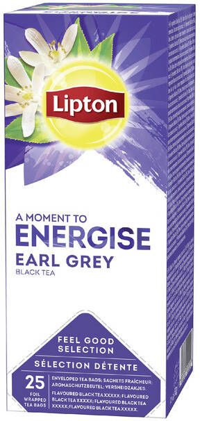 Lipton Thee Energise Earl Grey 25stuks