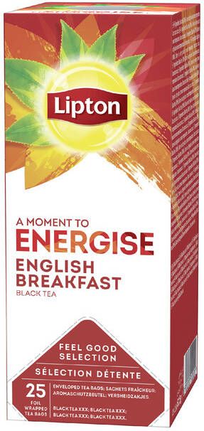 Lipton Thee Energise English Breakfast 25stuks
