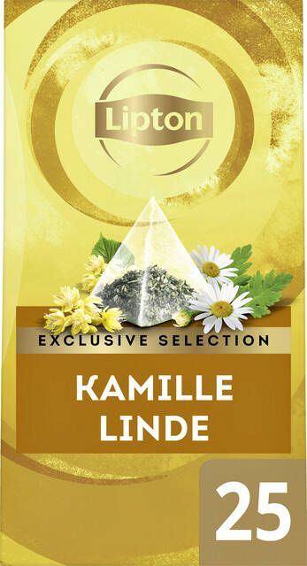 Lipton Thee Exclusive Kamille Linde 25 piramidezakjes