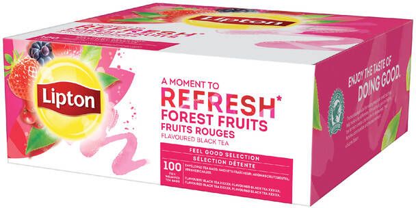 Lipton Thee Refresh Bosvruchten 100 stuks