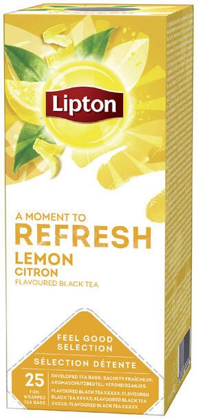 Lipton Tea Company Lipton thee citroen pak van 25 zakjes