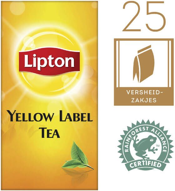 Lipton Thee Yellow label 25stuks