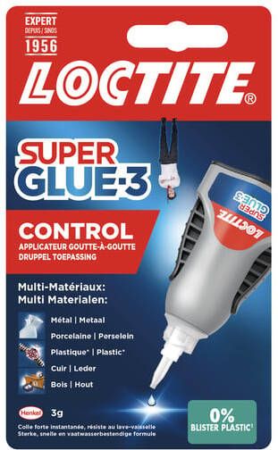 Loctite Secondelijm Control tube 3 gram op blister