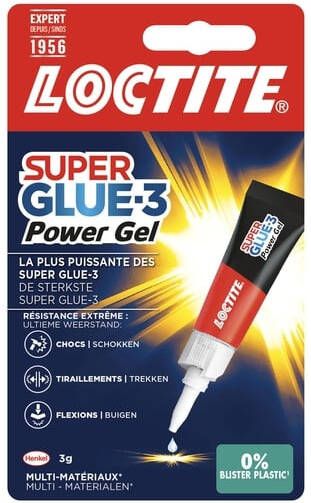 Loctite Secondelijm Powerflex GEL tube 3 gram op blister