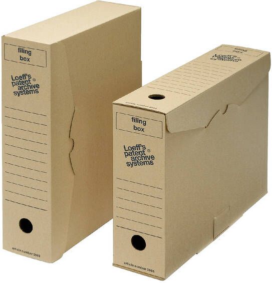 Loeff's Archiefdoos Filing Box 3003 folio 345x250x80mm karton