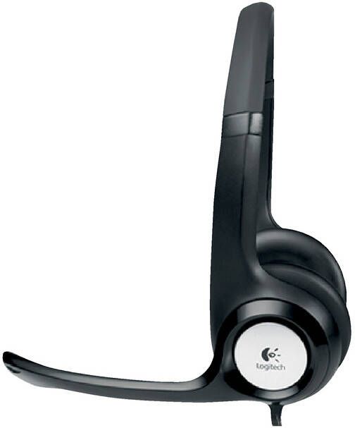 Logitech H390 USB Computer Headset Met rijke digitale audio en knoppen op de draad (981-000406)