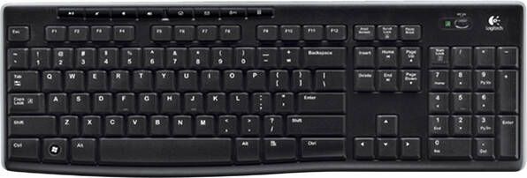 Logitech Wireless Keyboard K270 toetsenbord RF Draadloos QWERTY Engels Zwart (920-003736)