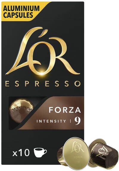 L'or Koffiecups espresso Forza 10 stuks