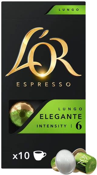 L'or Koffiecups espresso Lungo Elegante 10 stuks