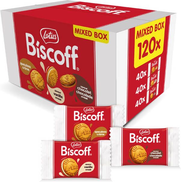 Lotus gevulde speculoos Mix Box doos van 120 stuks
