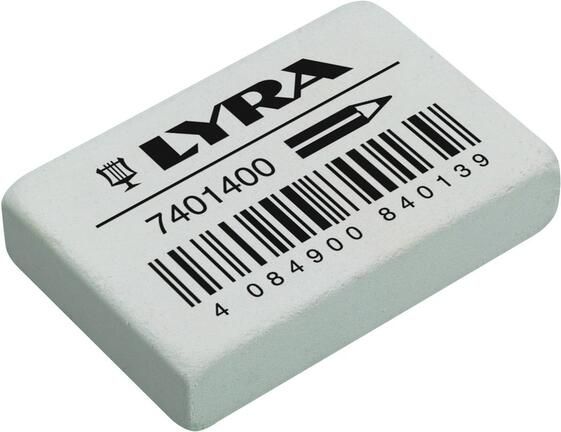 Lyra Gum India Rubber doos ?? 40 stuks wit