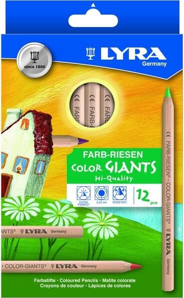 Lyra Kleurpotlood Color Giants Nature set ?? 12 kleuren