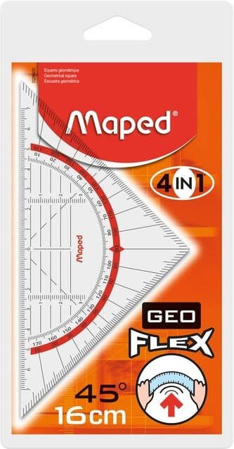 Maped Geodriehoek 028600 160mm flexibel transparant