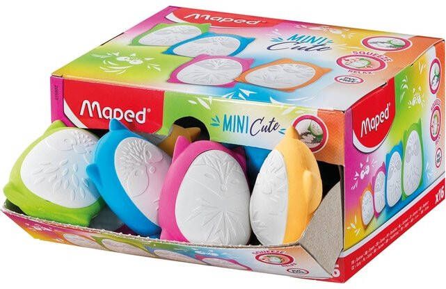 Maped Gum Mini Cute Squeeze display Ã¡ 16 stuks assorti
