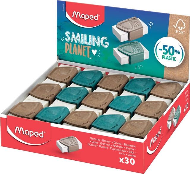 Maped Gum Smiling Planet display Ã  30 stuks