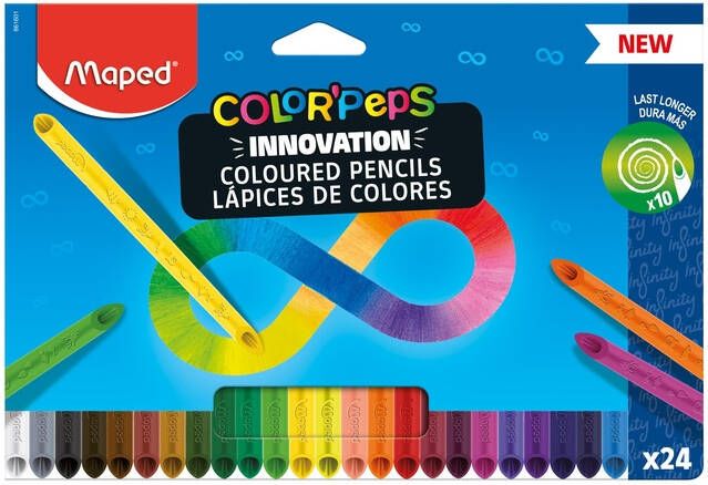 Maped Kleurpotlood Color'Peps Infinity doos Ã  24 kleuren