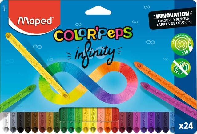 Maped Kleurpotlood Color'Peps Infinity set Ã  24 kleuren